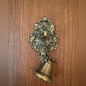 Brass Wall-Mounted Decorative Pull Door Bell